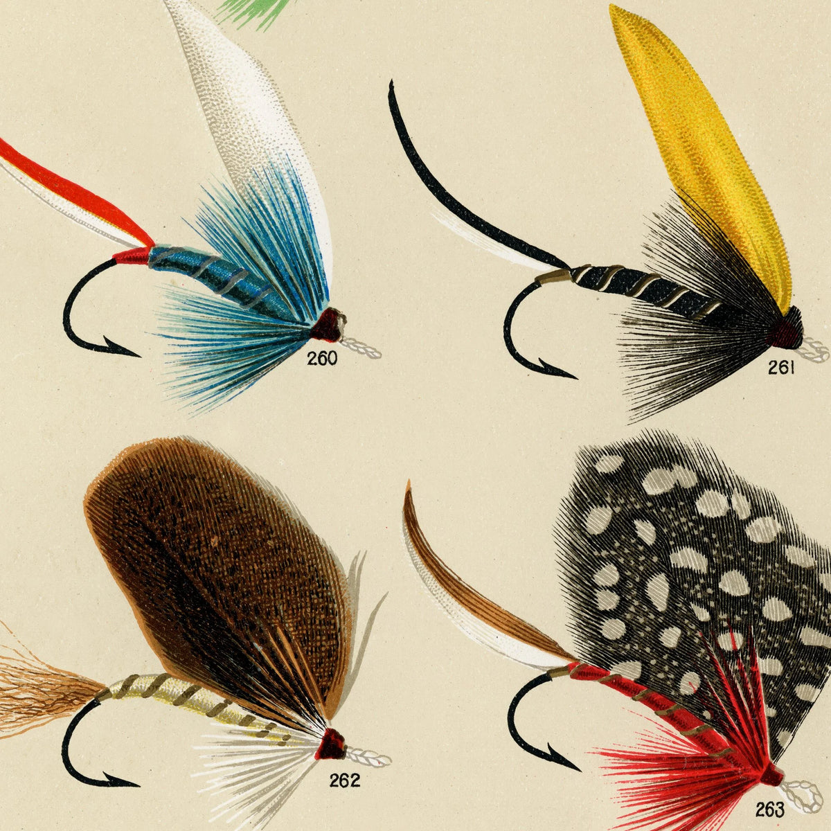 Fiskefluer til Aborrer & Havbars 1892 – billede 4