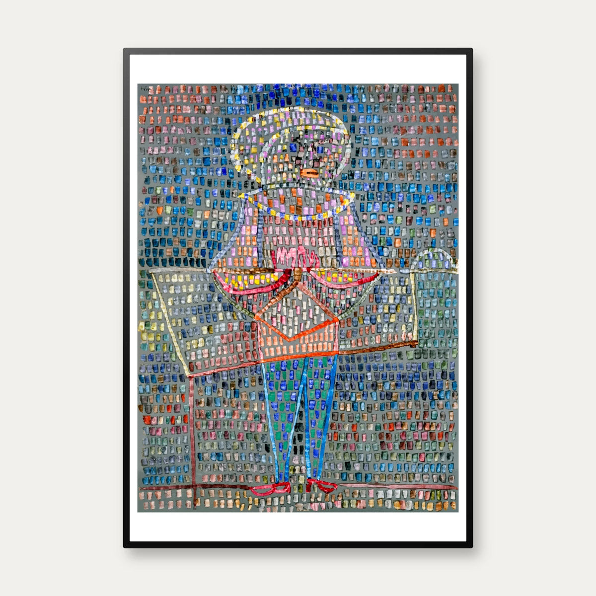 Dreng i fantasifuld dragt 1931 - Paul Klee plakat – billede 1