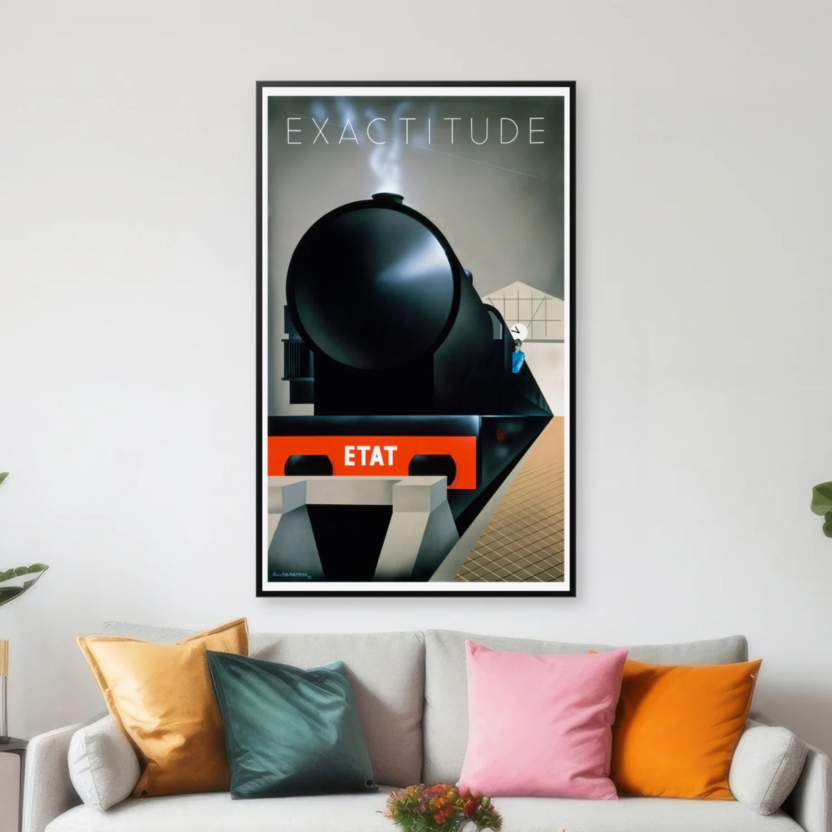 Exactitude - fransk vintage plakat - 45×75 cm – billede 3