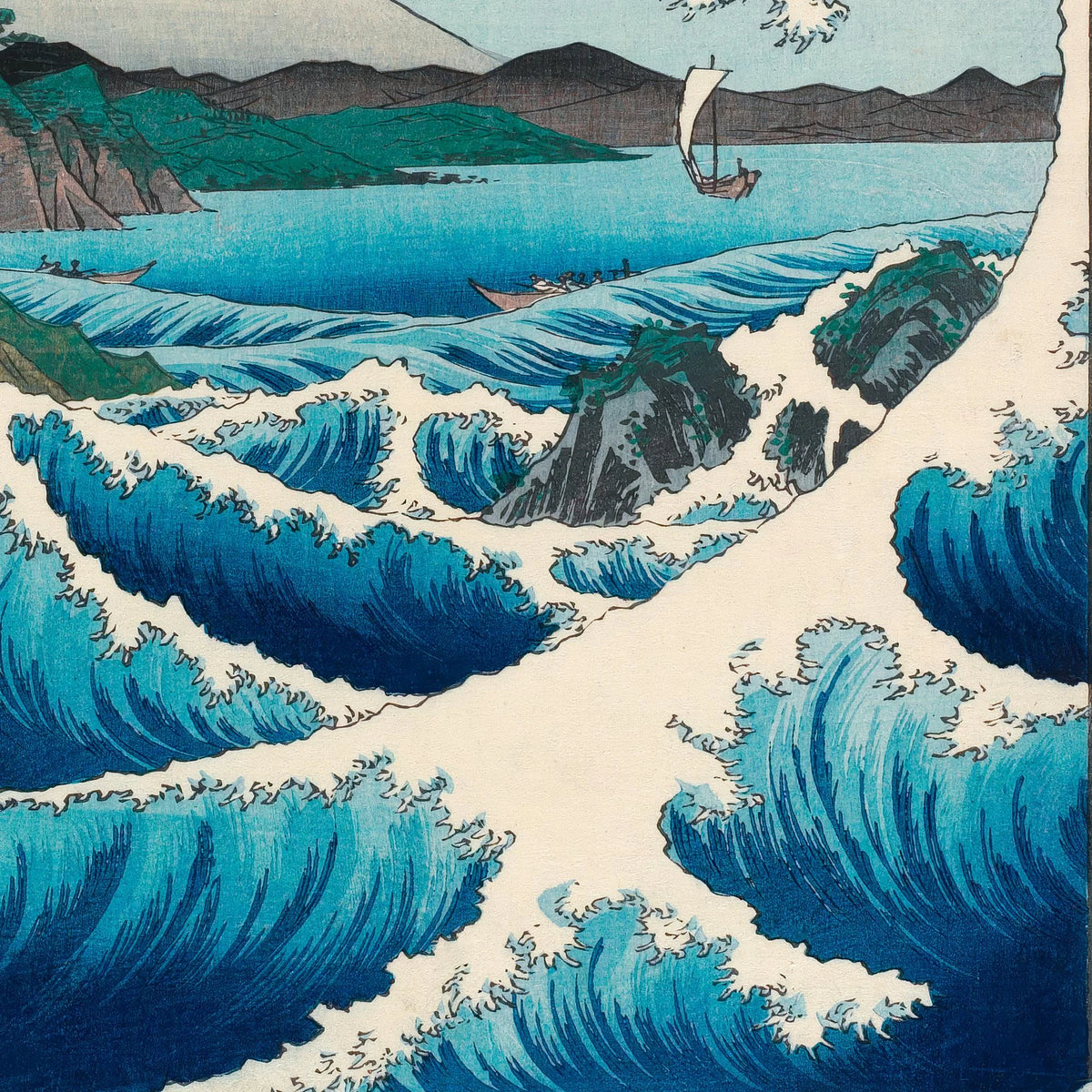 Havet ved Satta - japansk landskab – billede 4