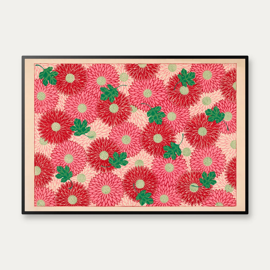 Chrysantemum mønster - japansk kunst – billede 1