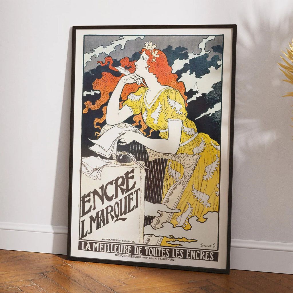 Encre L. Marquet 1892 - Art Nouveau plakat – billede 2