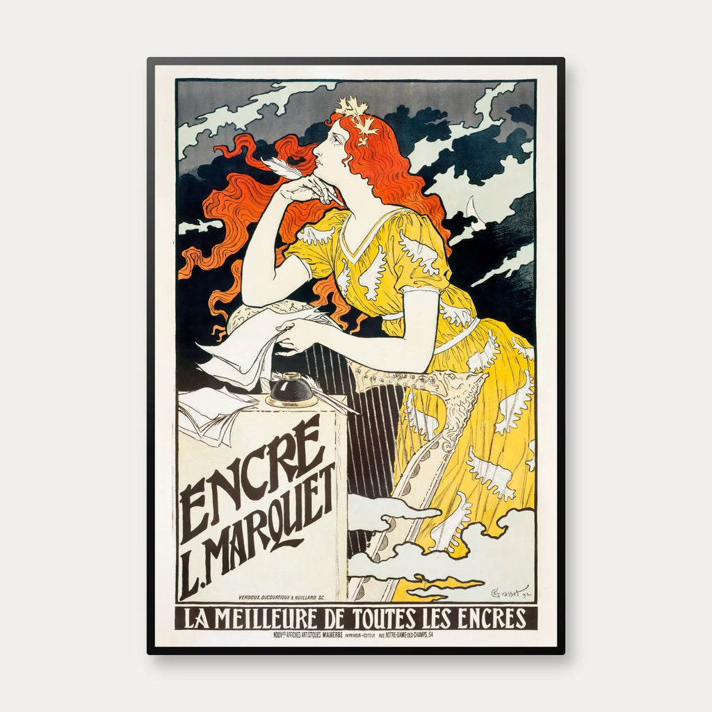 Encre L. Marquet 1892 - Art Nouveau plakat – billede 1