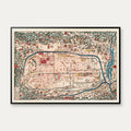 Kort over Kyoto, Japan - 1863 – billede 1