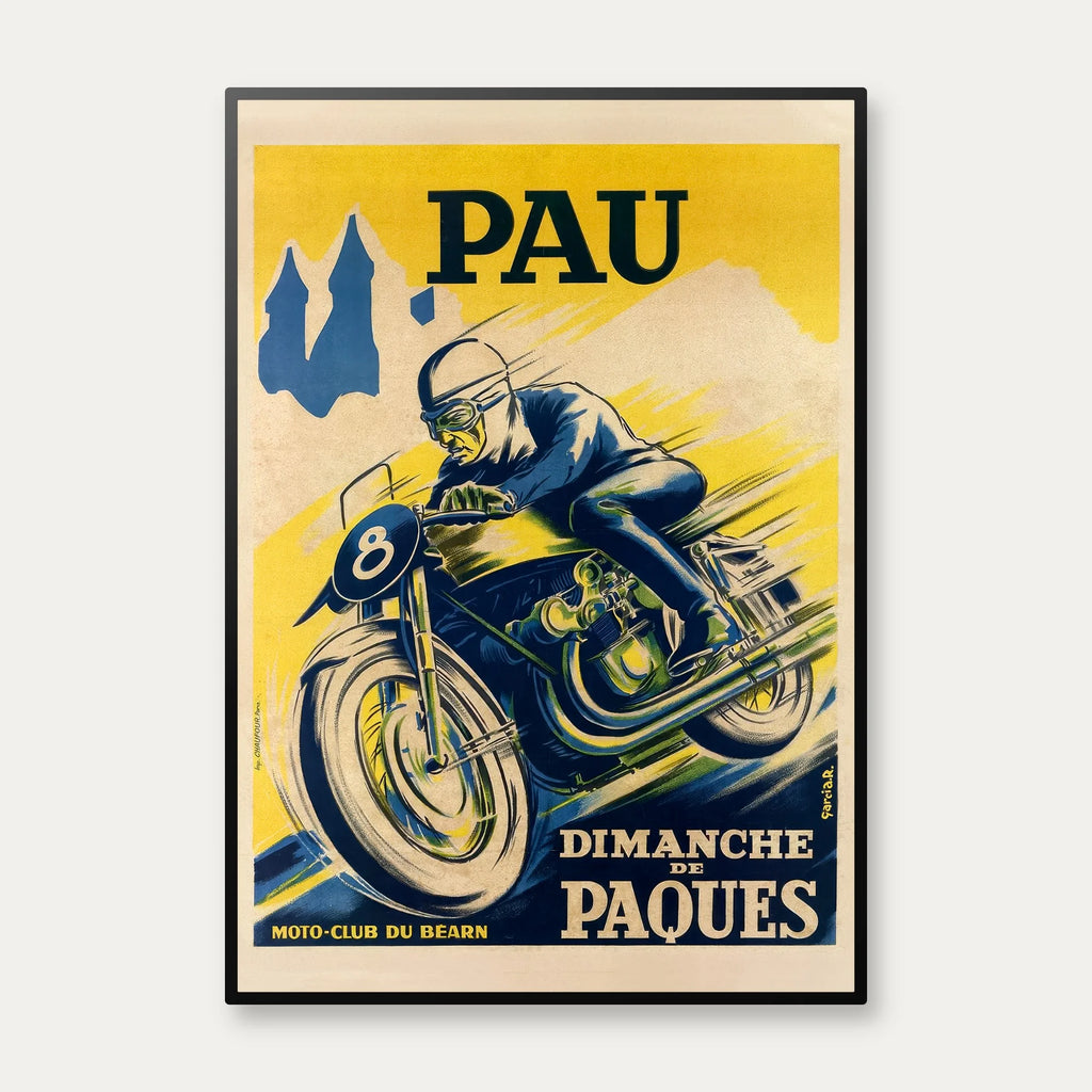 Pau Motorcykel - Plakat - 1940 – billede 1