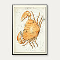 Stjernetegnet Krebs - astronomisk kort – billede 1