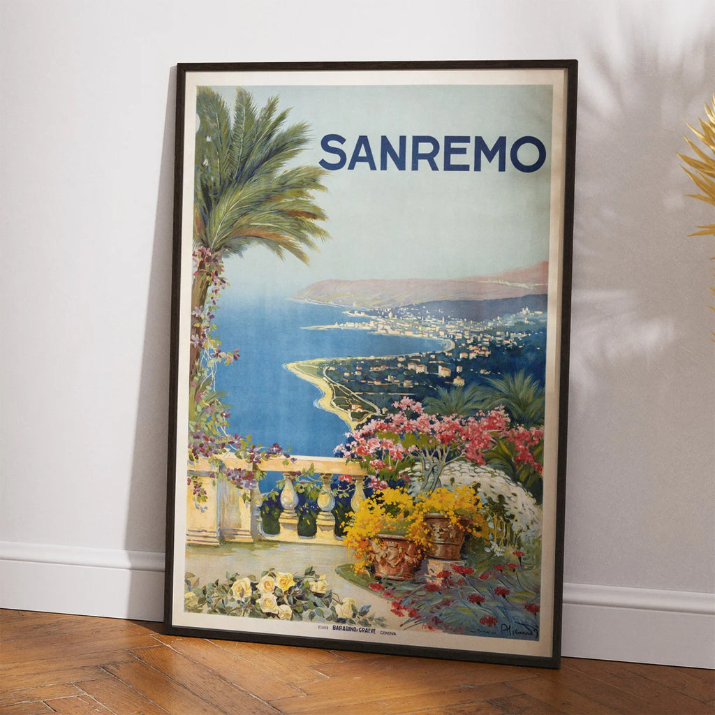 Sanremo Italien - Reklameplakat – billede 2