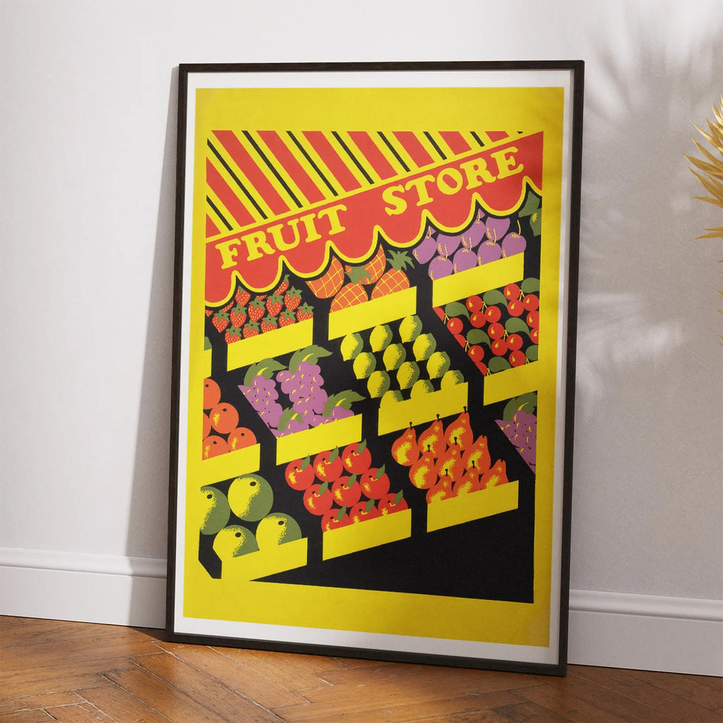 Frugtbutik 1936 - Vintage plakat – billede 2