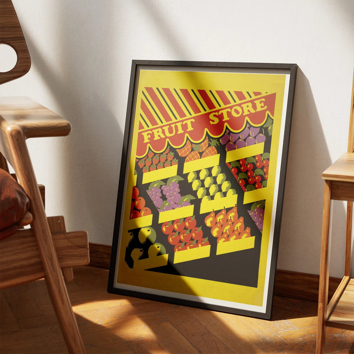 Frugtbutik 1936 - Vintage plakat – billede 3