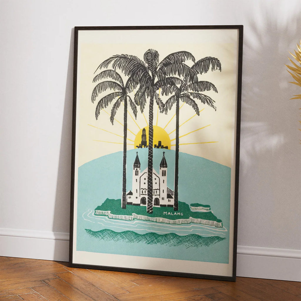 Malang Ø - vintage tropeplakat – billede 2