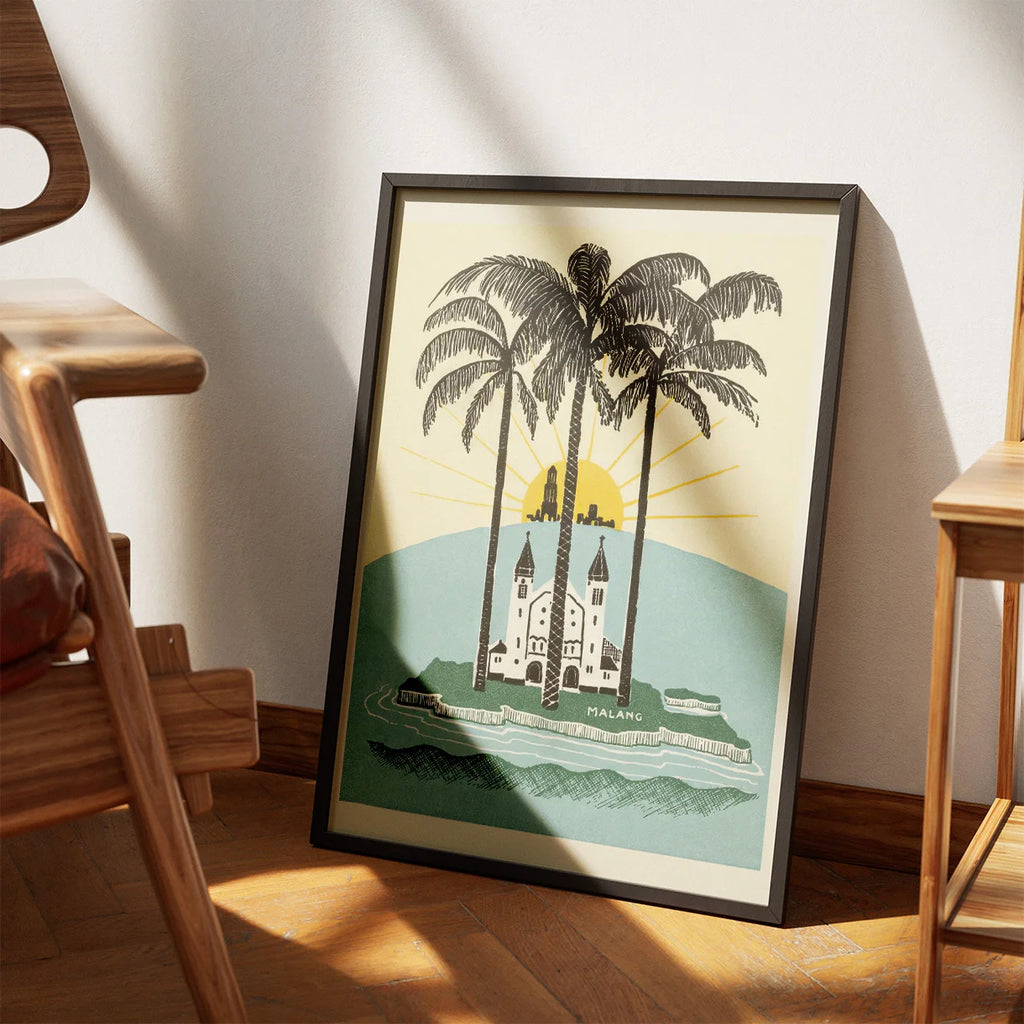 Malang Ø - vintage tropeplakat – billede 3