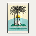 Malang Ø - vintage tropeplakat – billede 1