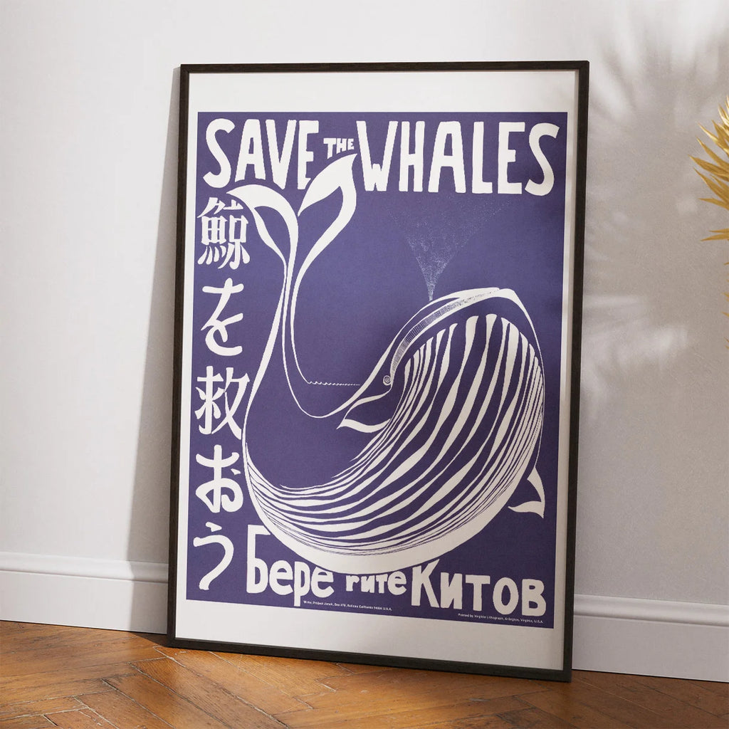 Save the Whales - miljøplakat - 1973 – billede 2