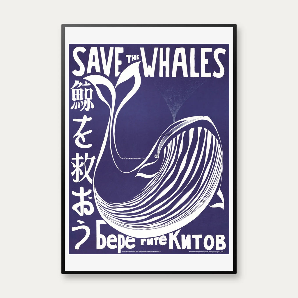 Save the Whales - miljøplakat - 1973 – billede 1