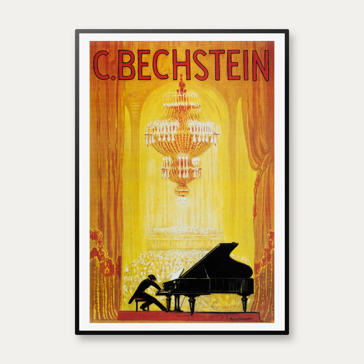 C. Bechstein - tysk klaverreklame - 1920 – billede 1