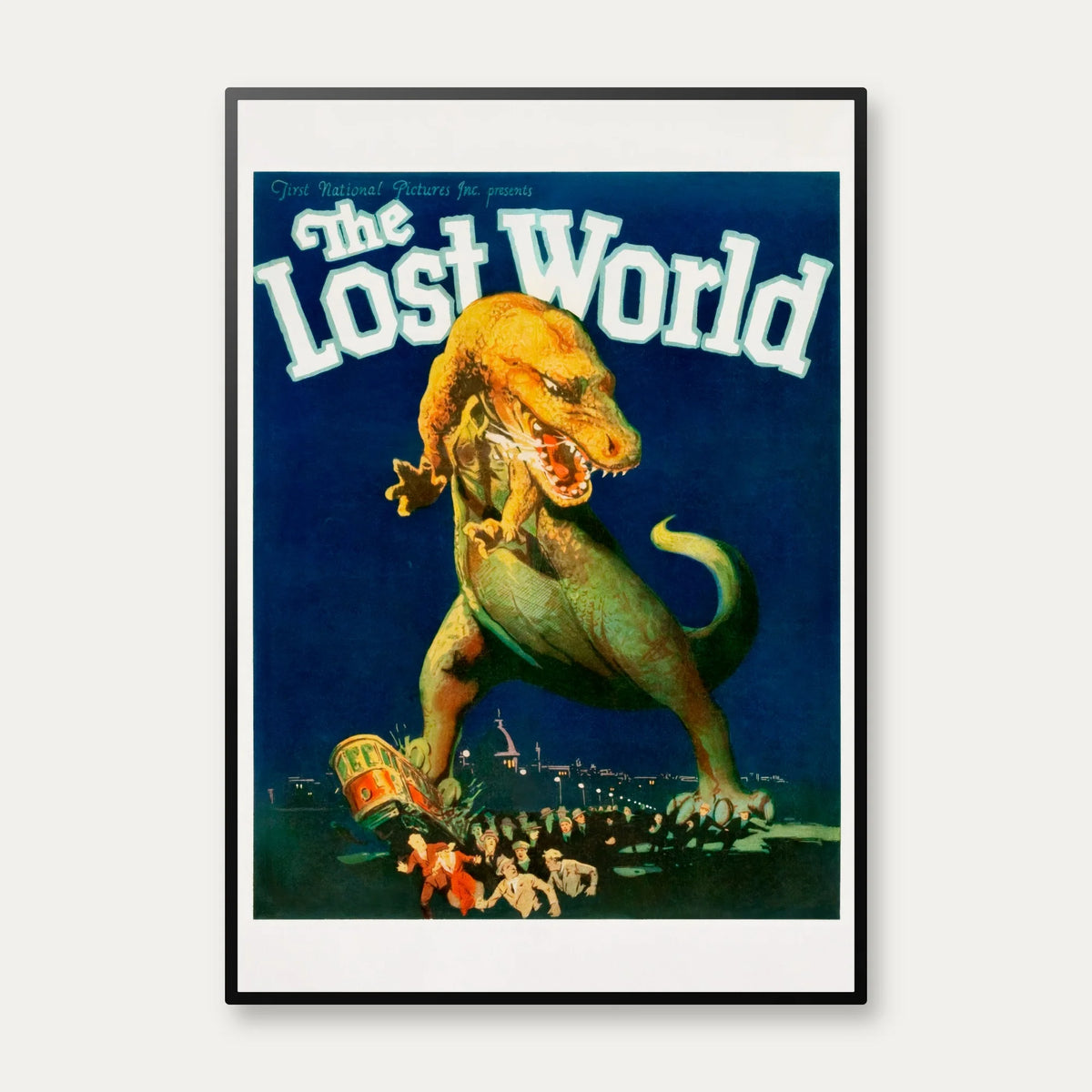 The Lost World 1925 - Filmplakat med dinosaur – billede 1