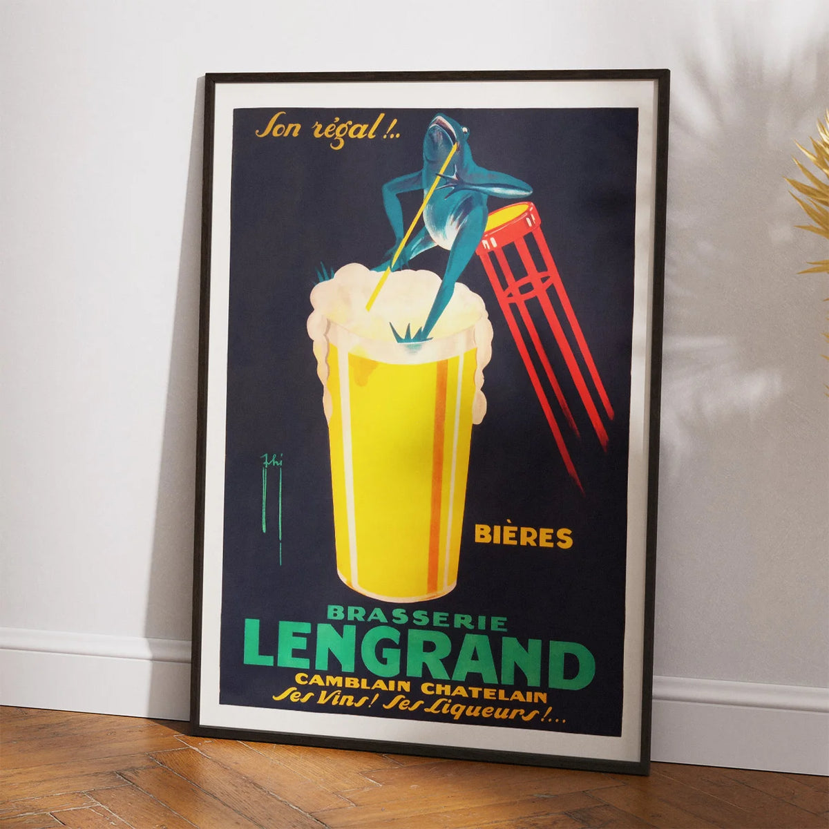 Brasserie Lengrand - vintage ølreklame – billede 2