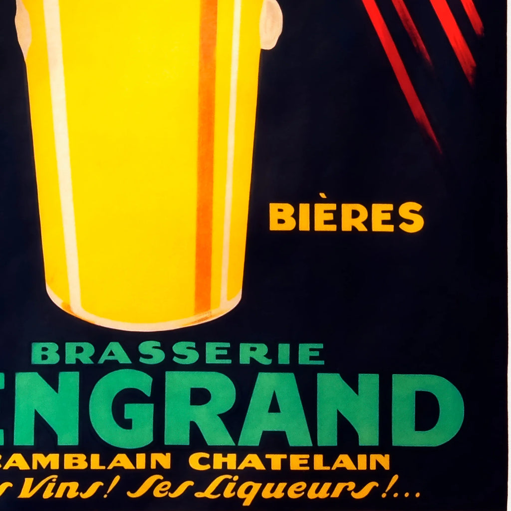 Brasserie Lengrand - vintage ølreklame – billede 4