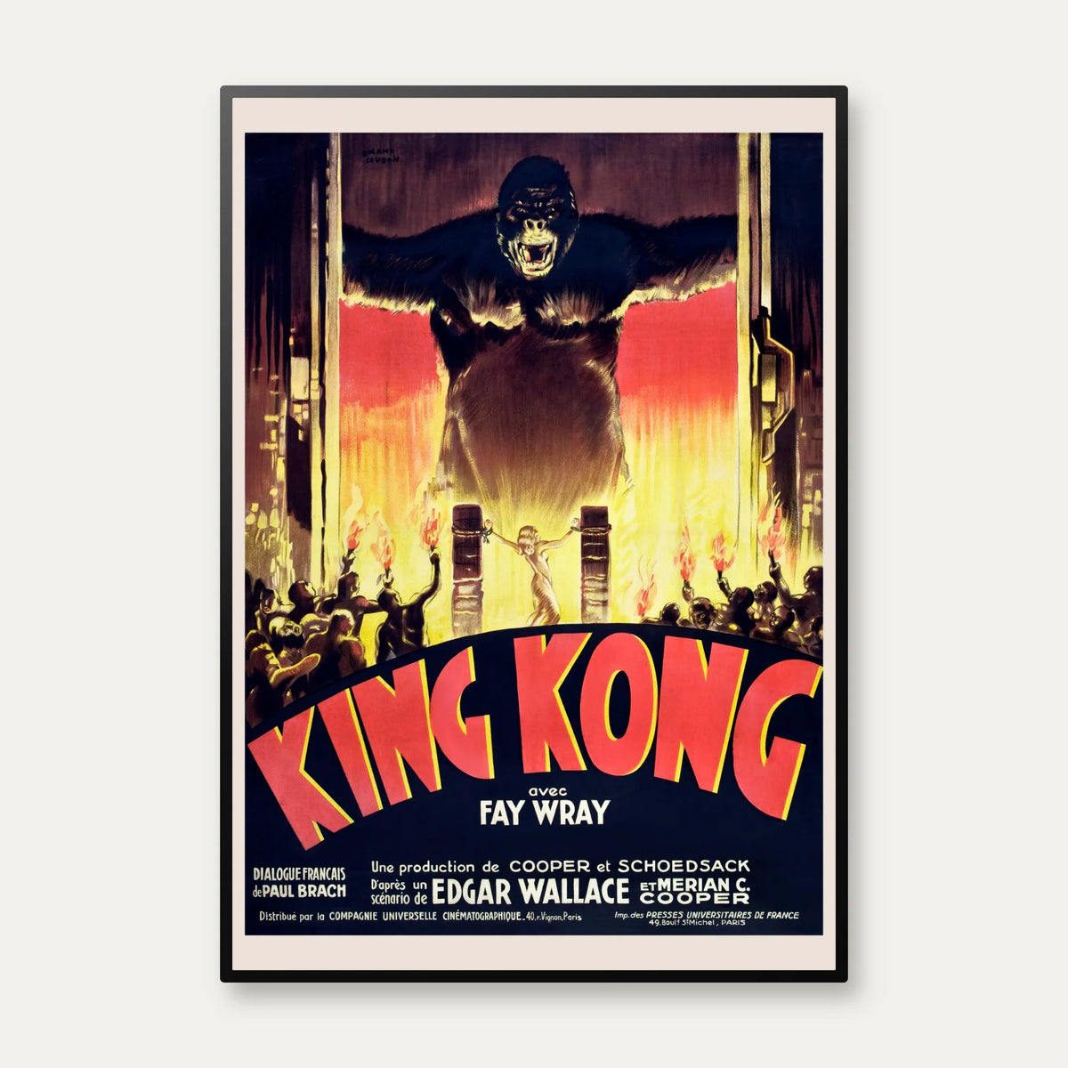 King Kong - fransk filmplakat - 1933 – billede 1