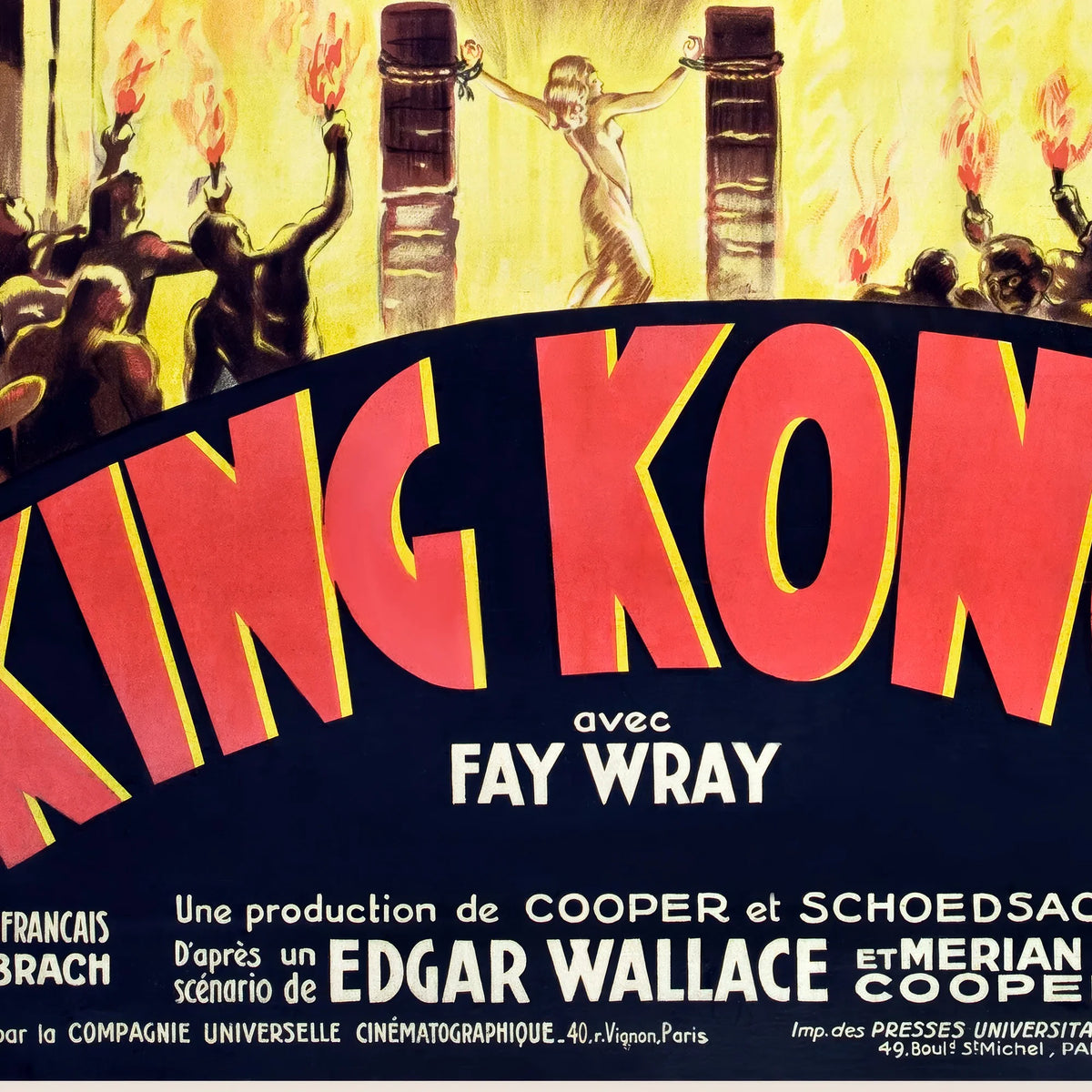 King Kong - fransk filmplakat - 1933 – billede 4