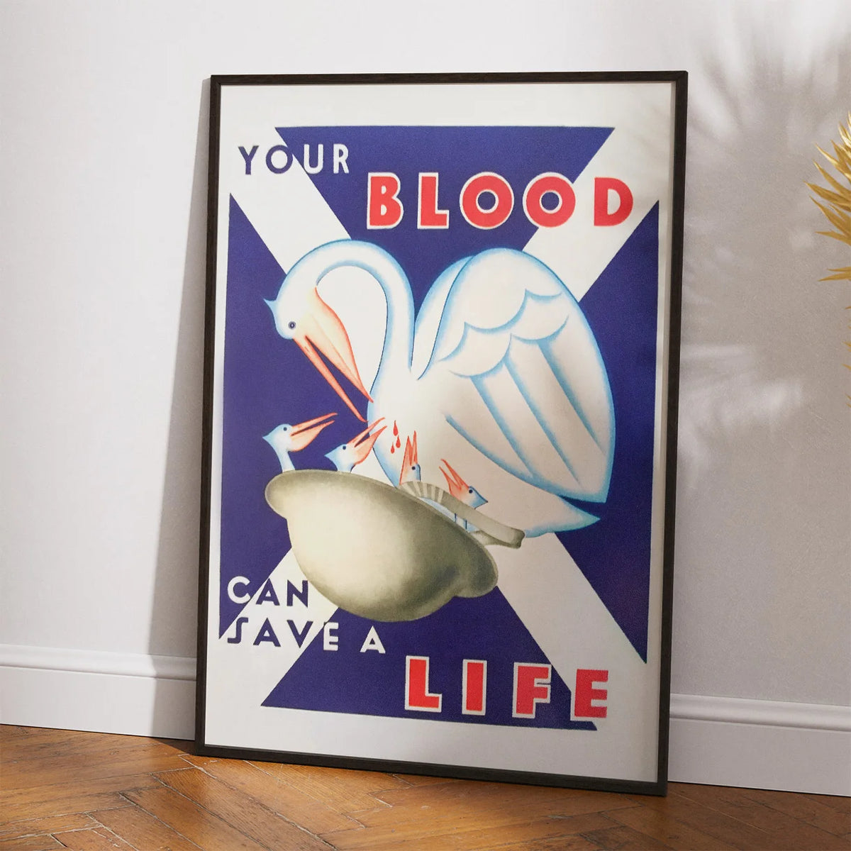 Bloddonor 1944 - Vintage reklame – billede 2