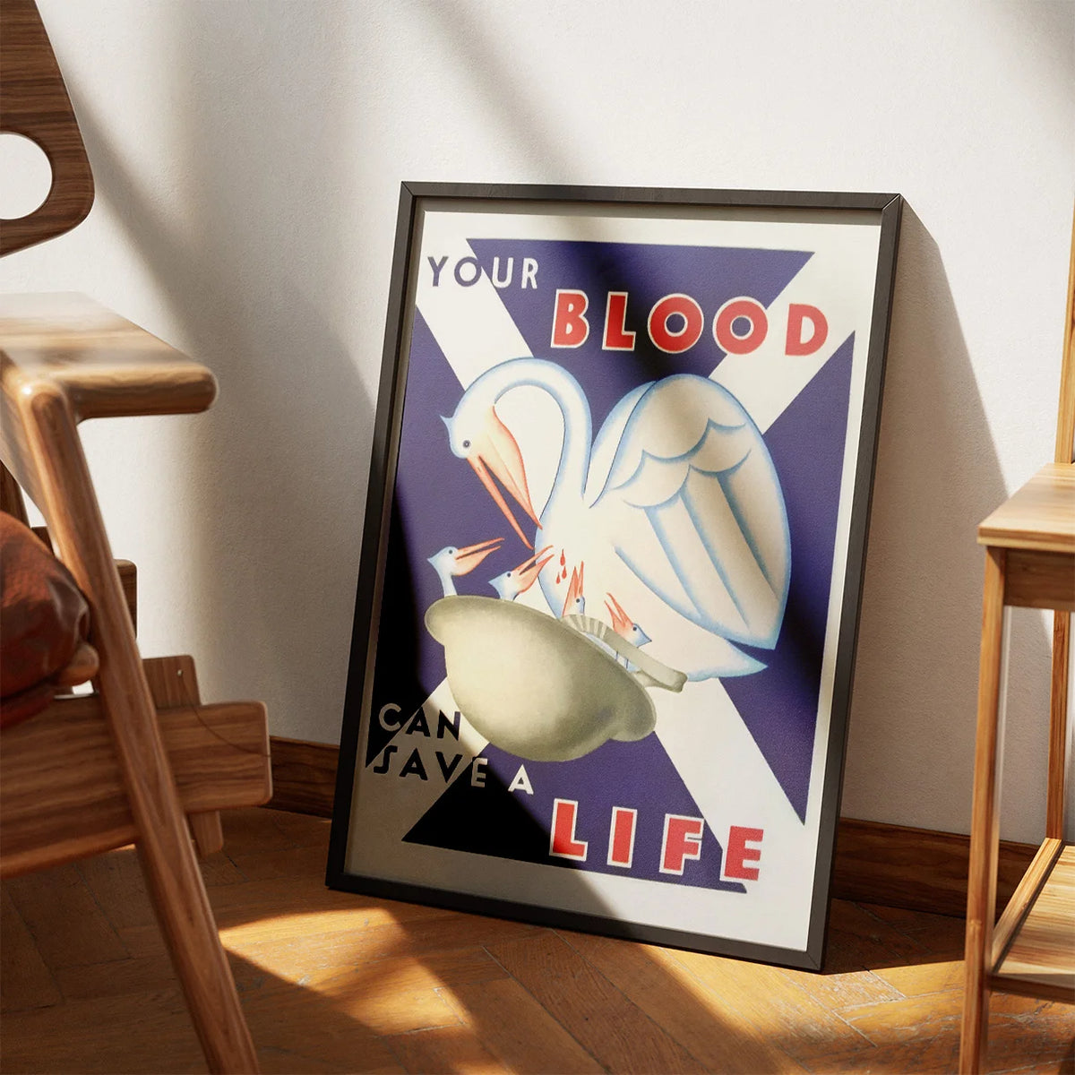 Bloddonor 1944 - Vintage reklame – billede 3