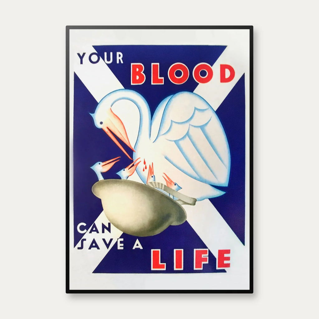 Bloddonor 1944 - Vintage reklame – billede 1