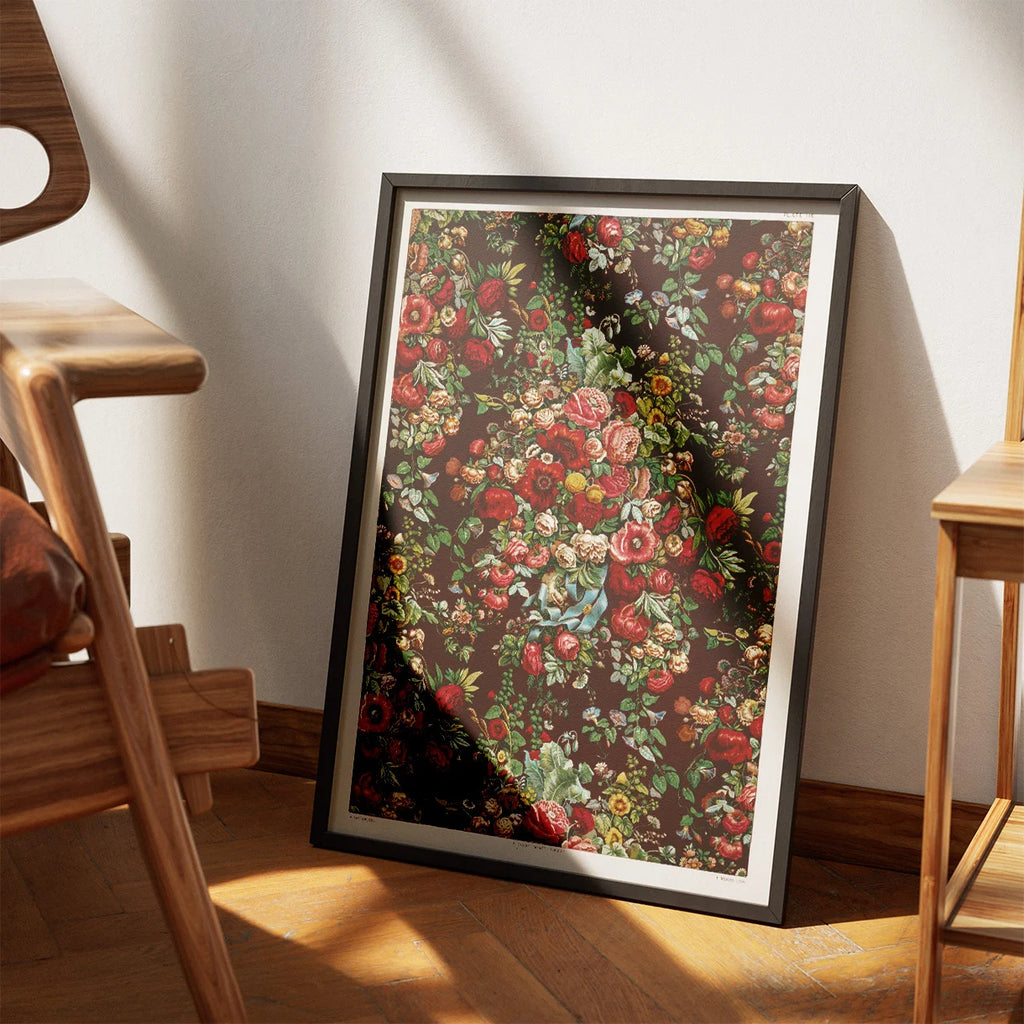 Chintz mønster - blomstermotiv - 1850'erne – billede 3