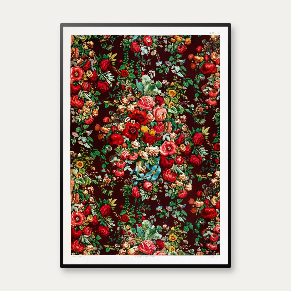 Chintz mønster - blomstermotiv - 1850'erne – billede 1