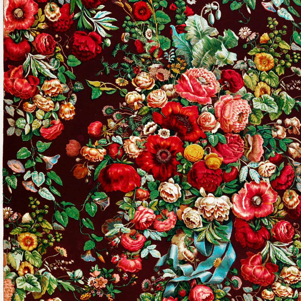 Chintz mønster - blomstermotiv - 1850'erne – billede 4