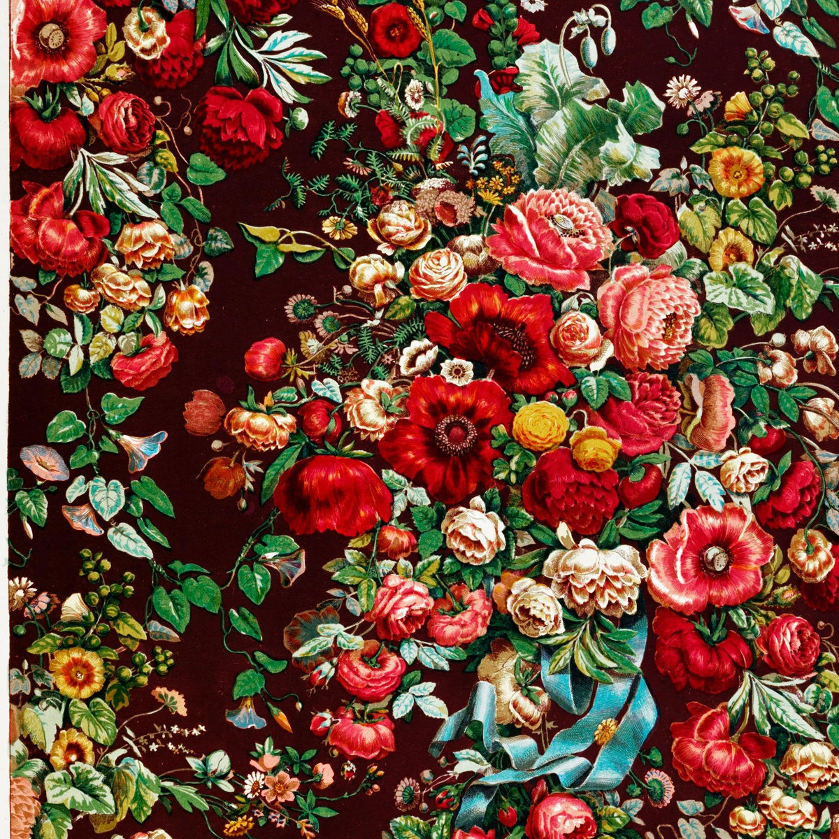 Chintz mønster - blomstermotiv - 1850'erne – billede 4