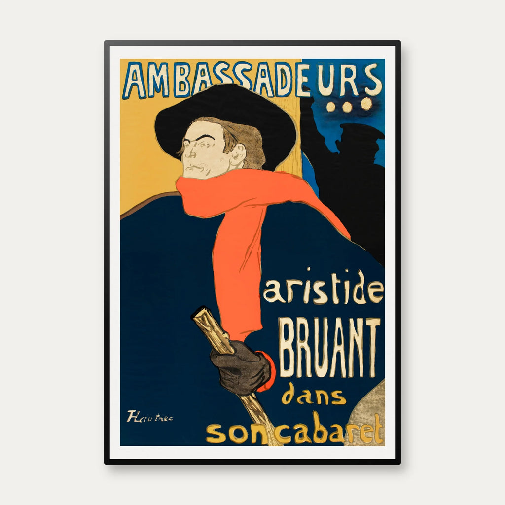 Aristide Bruant 1892 - Teaterplakat – billede 1