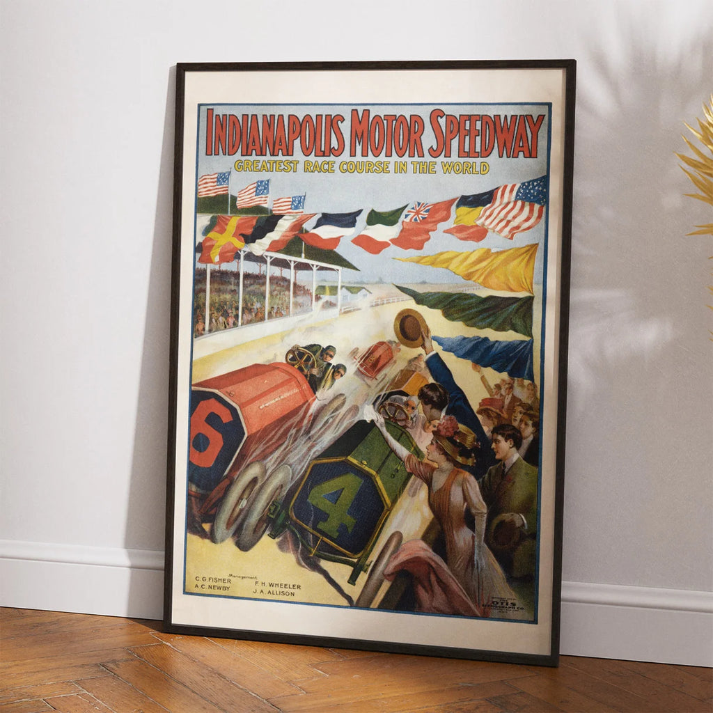 Indianapolis Motor Speedway - reklameplakat - 1909 – billede 2