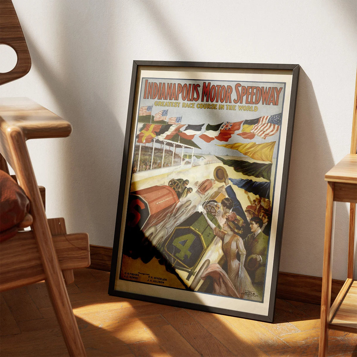 Indianapolis Motor Speedway - reklameplakat - 1909 – billede 3