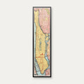 Manhattan 1908 - Transit Map - 45×172 cm – billede 1