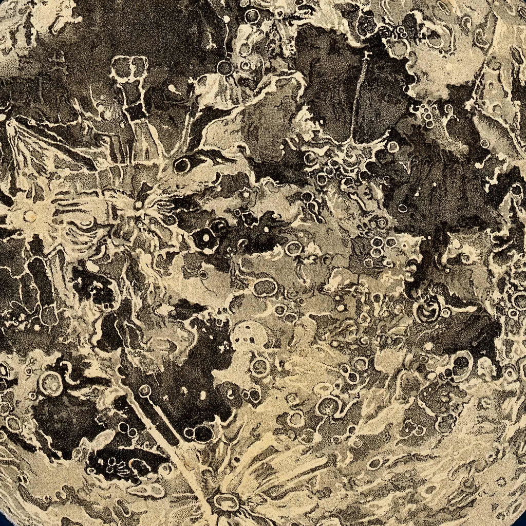 Månens overflade - stjernekort - 55×68 cm – billede 4