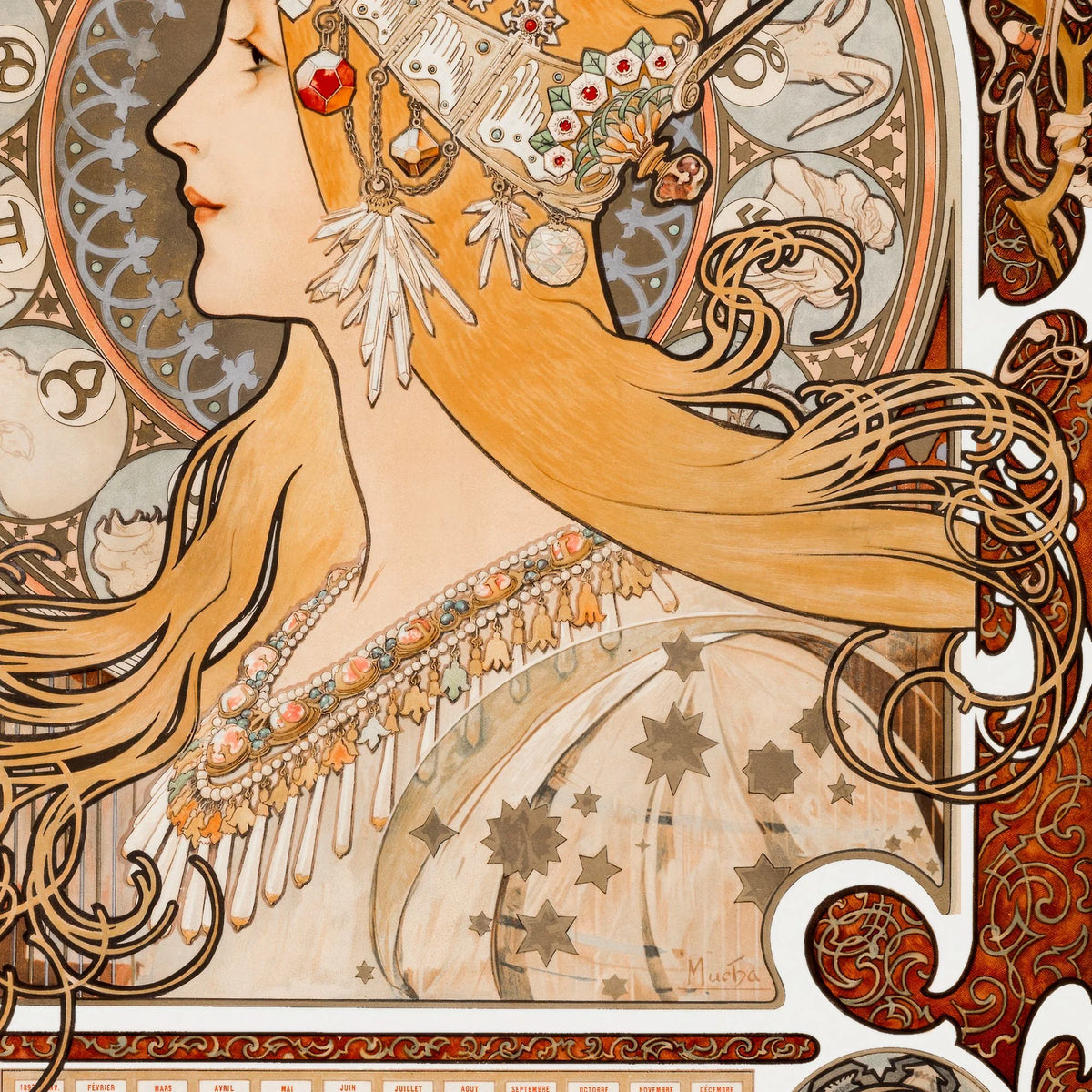 Zodiaque - Alphonse Mucha - 1896 – billede 4