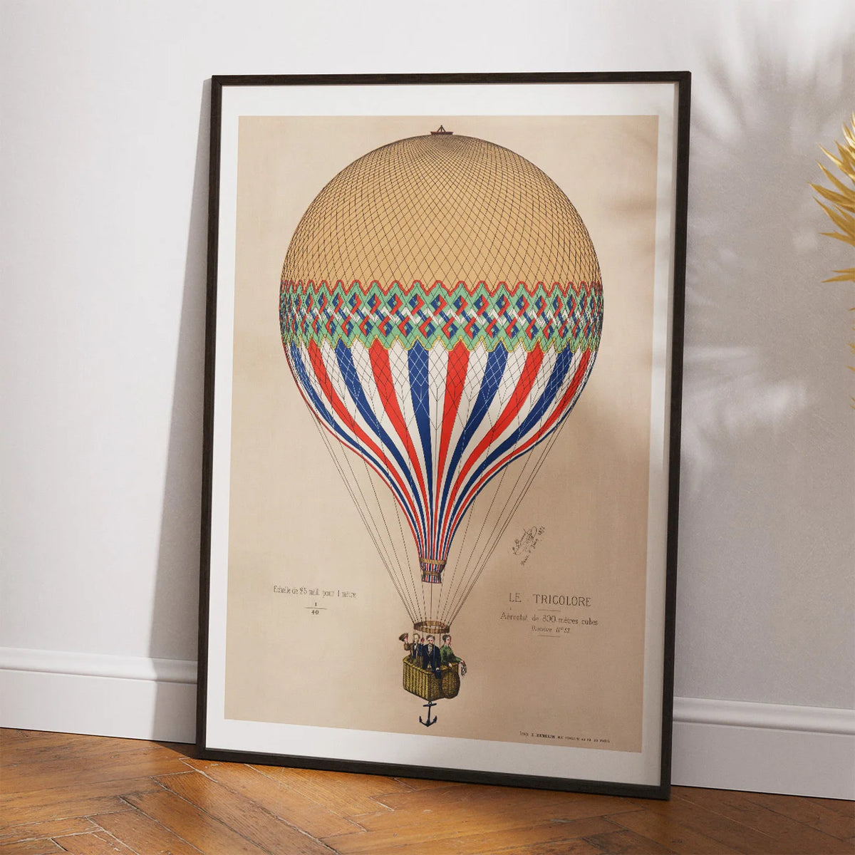 Trikolore - luftballon over Paris - 1874 – billede 2