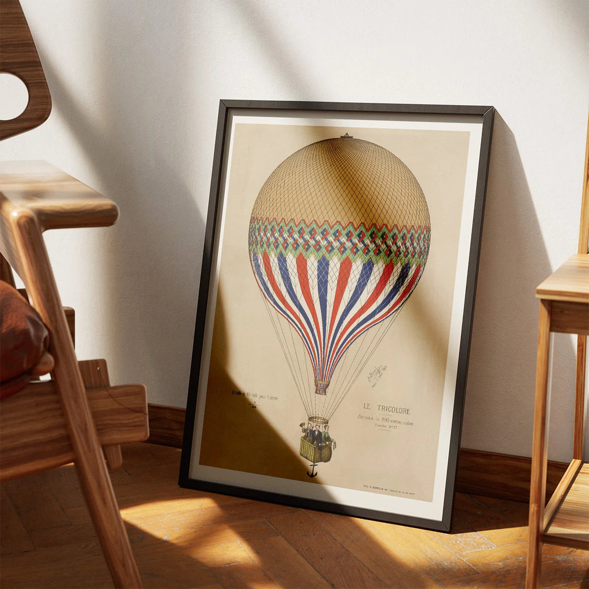 Trikolore - luftballon over Paris - 1874 – billede 3