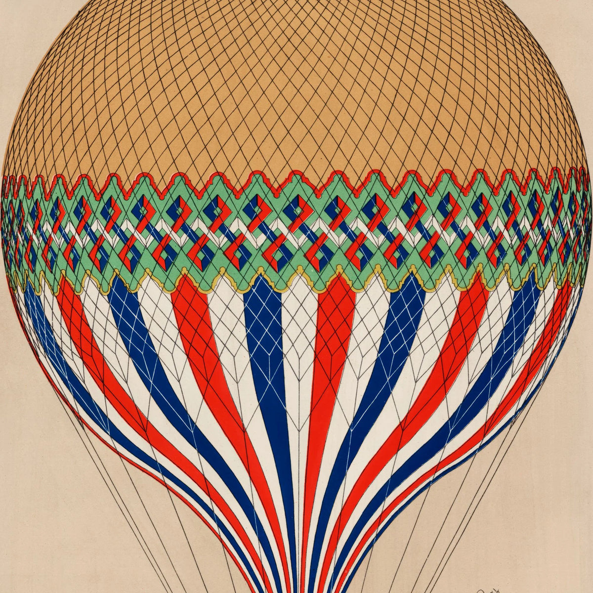 Trikolore - luftballon over Paris - 1874 – billede 4