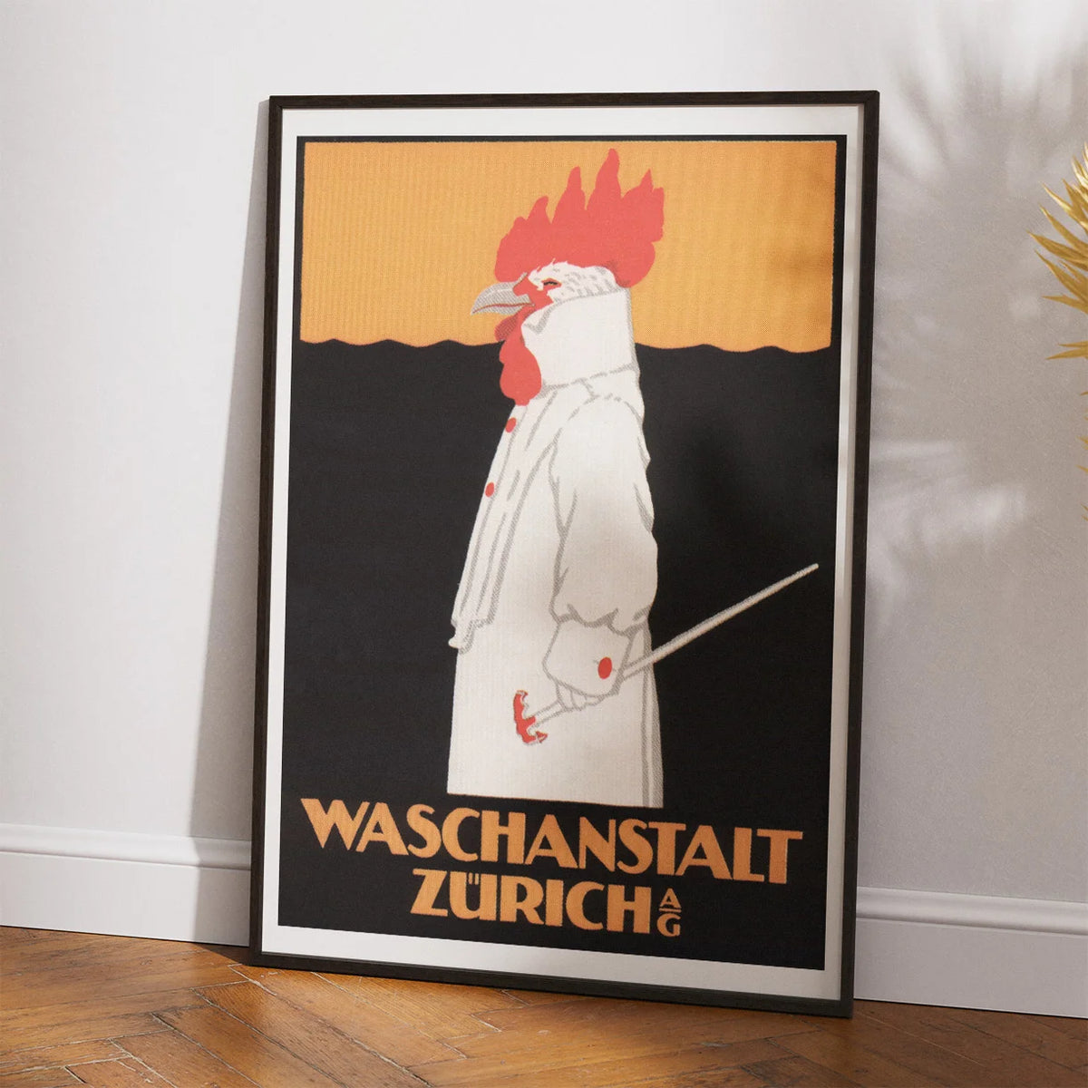 Waschanstalt Zürich 1905 - Vintage plakat – billede 2