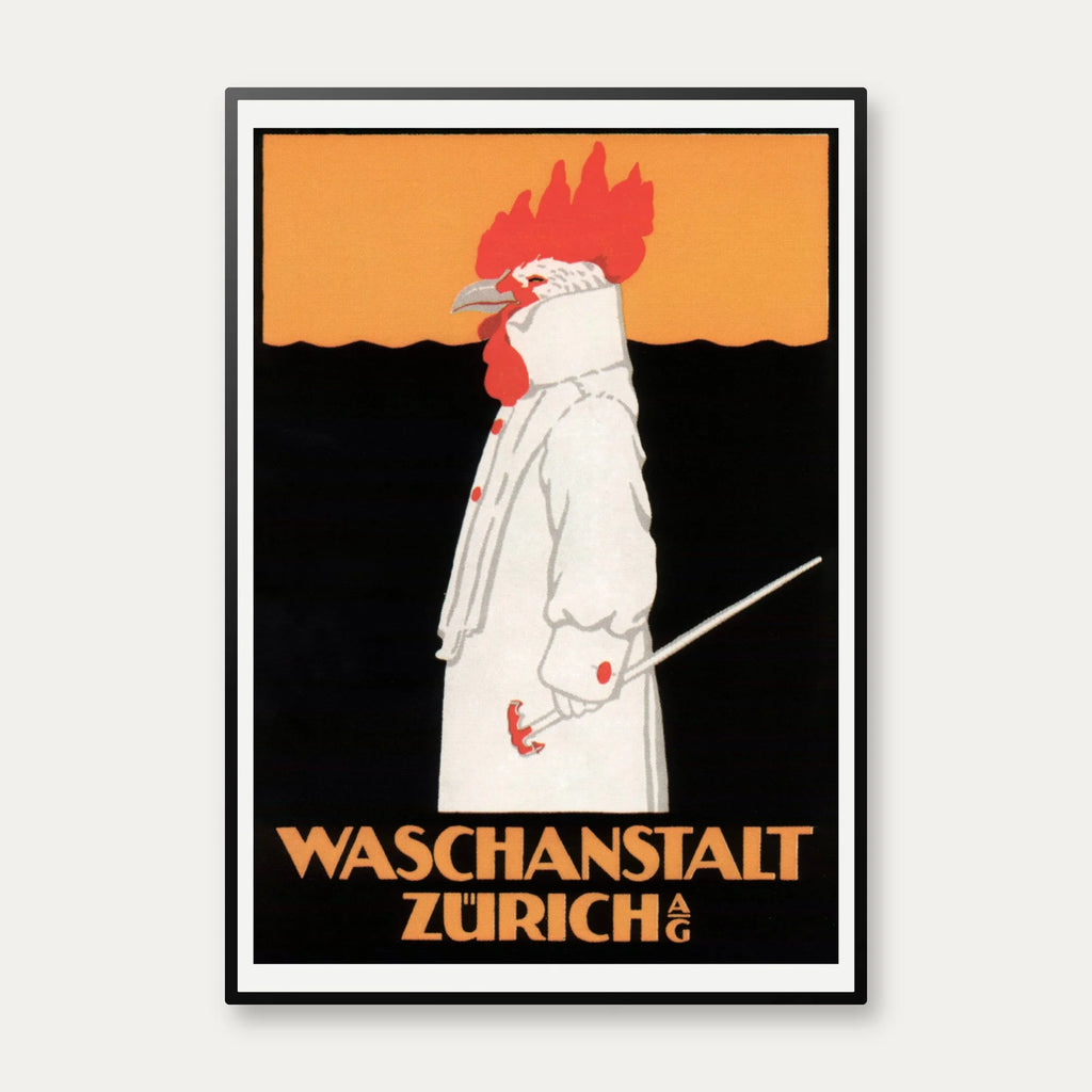 Waschanstalt Zürich 1905 - Vintage plakat – billede 1