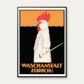 Waschanstalt Zürich 1905 - Vintage plakat – billede 1