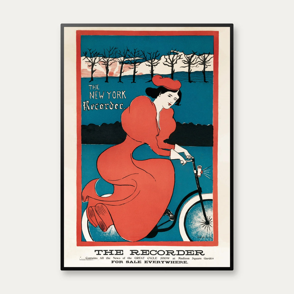 The New York Recorder 1895 - Cykelplakat – billede 1