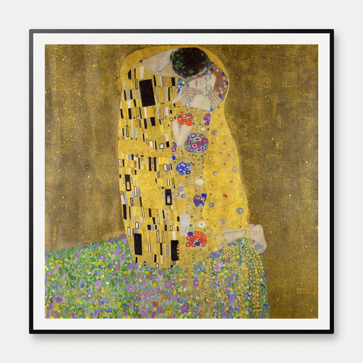 The Kiss - Gustav Klimt - 1907 – billede 1