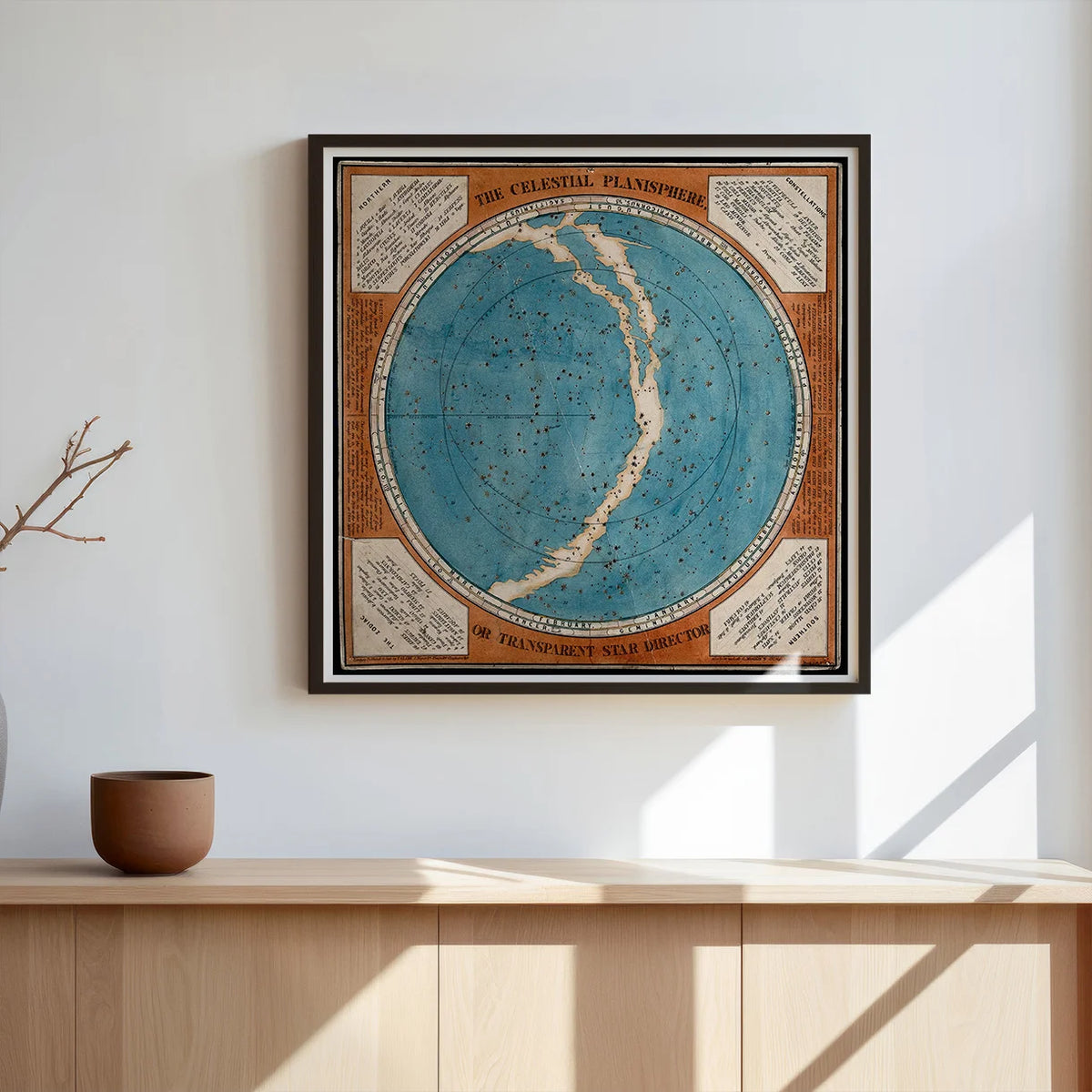 Planisfære - stjernekort - vintage astronomi – billede 3