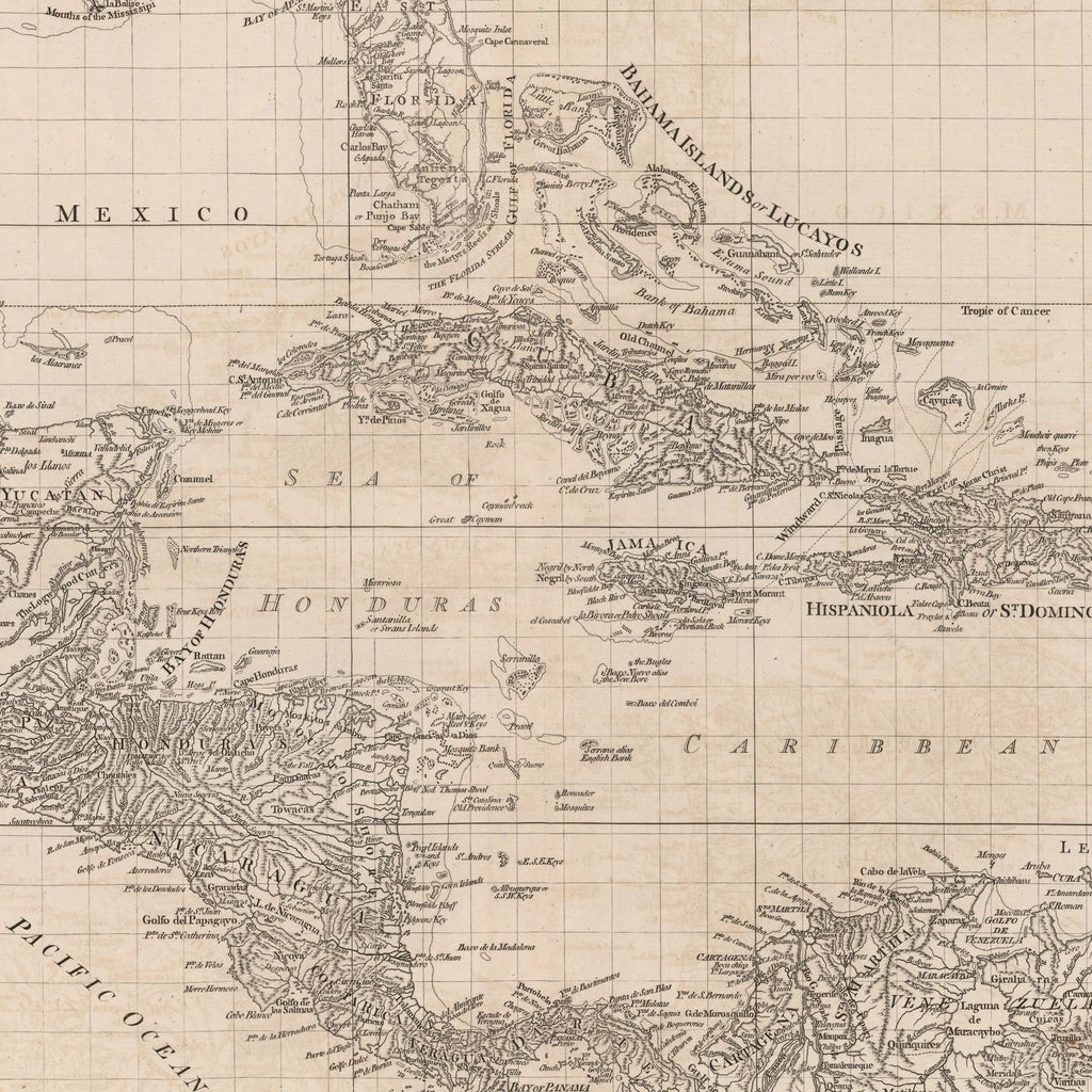 Chart West Indies 1775 - Atlas - 80×50 cm – billede 4