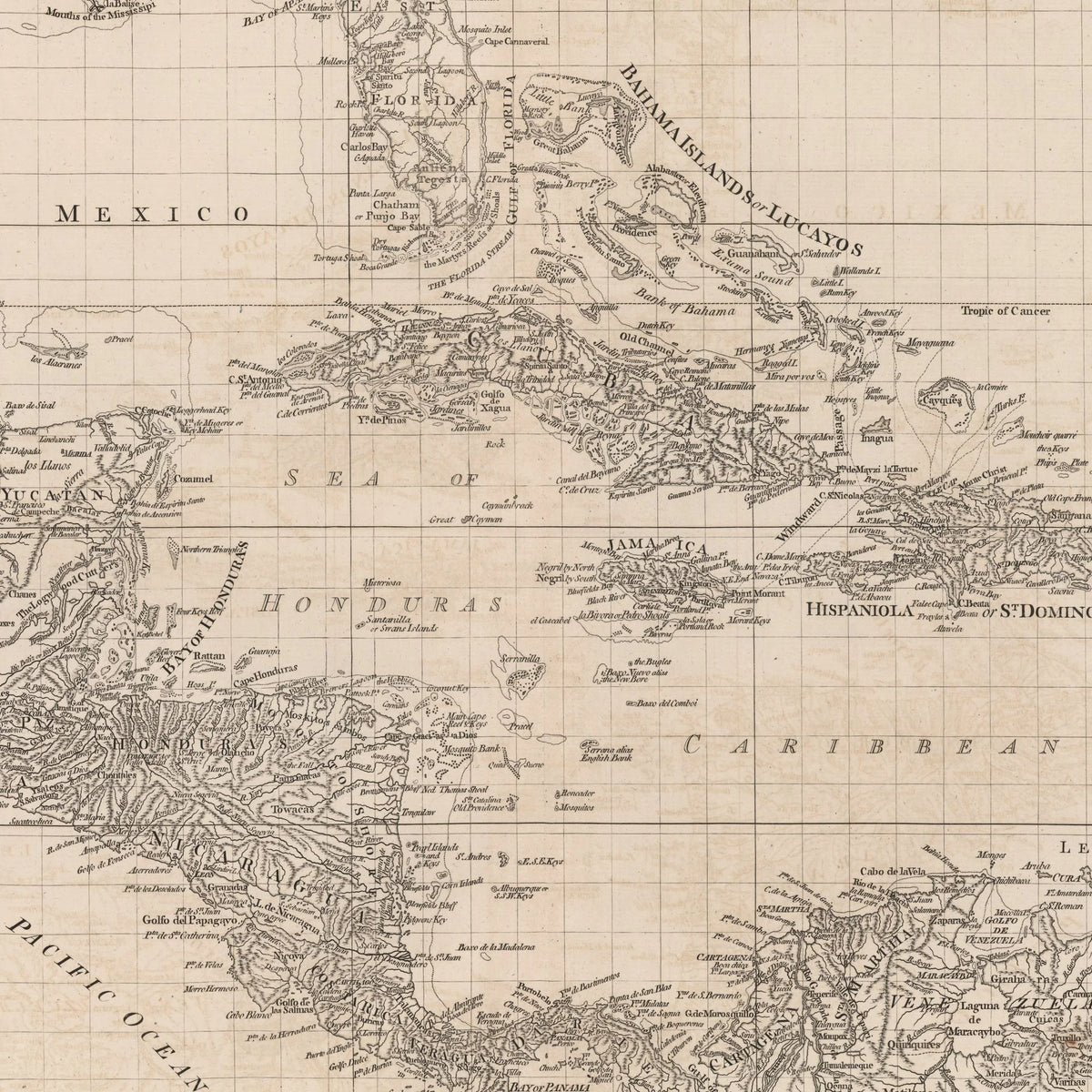 Chart West Indies 1775 - Atlas - 80×50 cm – billede 4