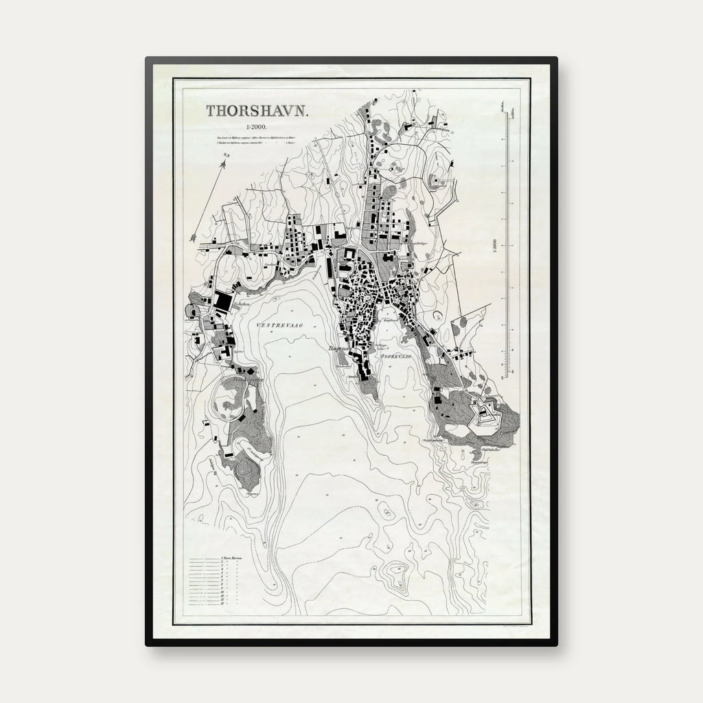 Thorshavn Søkort 1906 - Ingeniør Barner – billede 1