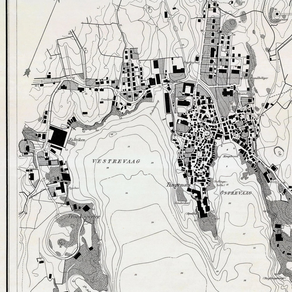 Thorshavn Søkort 1906 - Ingeniør Barner – billede 4